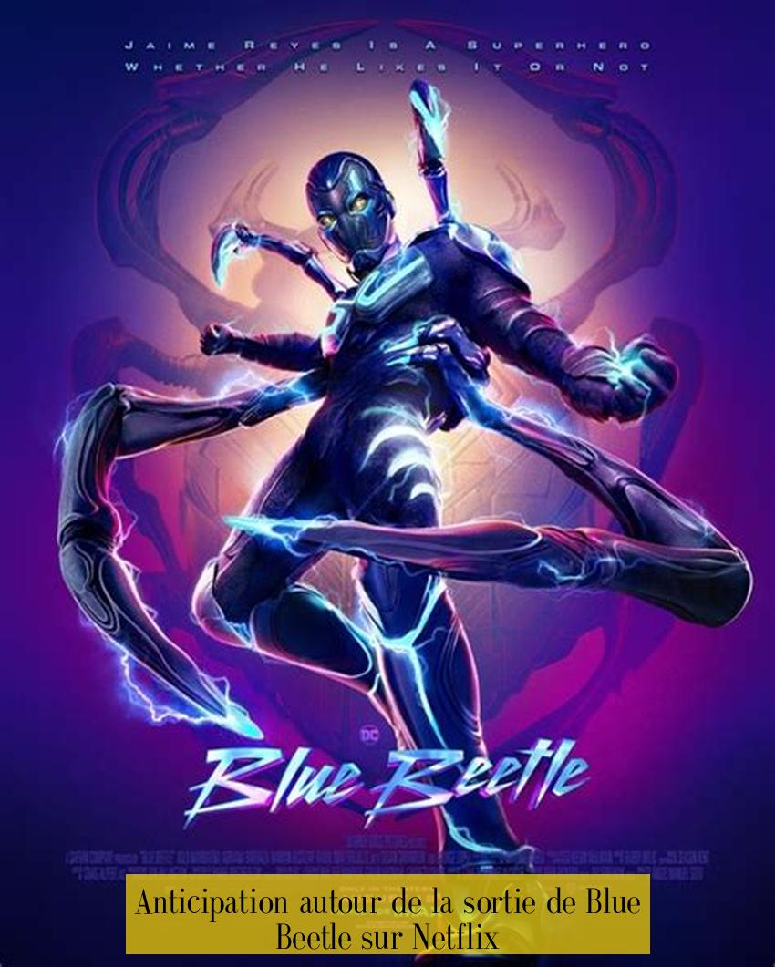 Anticipation autour de la sortie de Blue Beetle sur Netflix