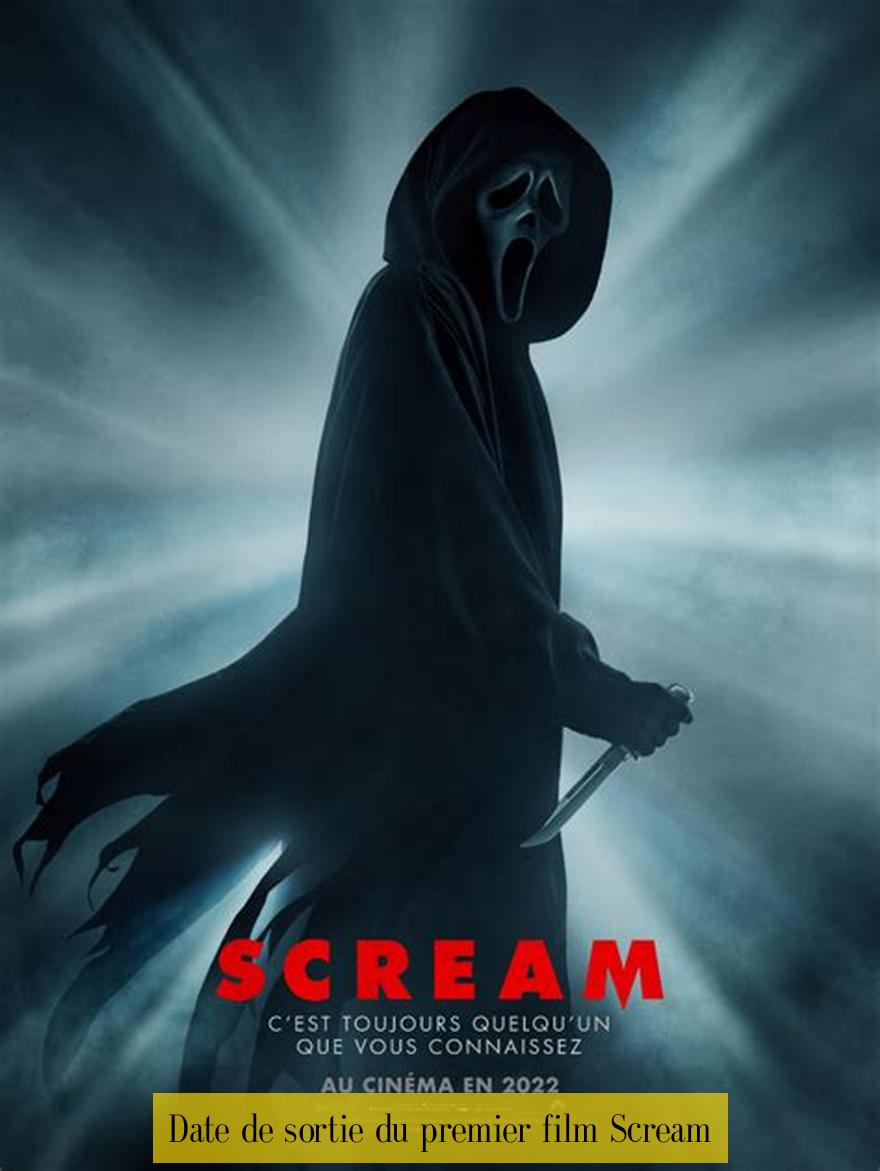 Date de sortie du premier film Scream