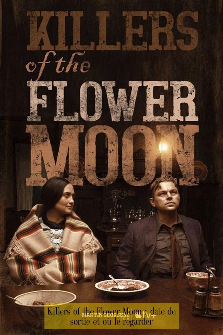 Killers of the Flower Moon : date de sortie et où le regarder
