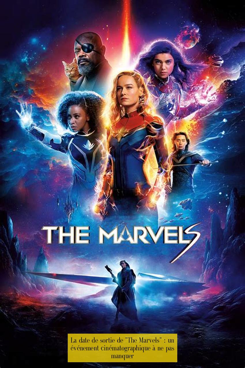 La date de sortie de "The Marvels" : un événement cinématographique à ne pas manquer