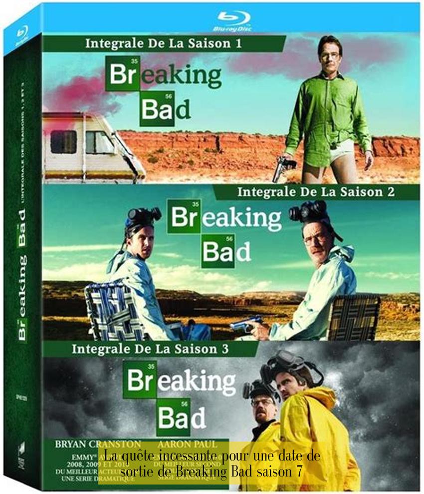 La quête incessante pour une date de sortie de Breaking Bad saison 7