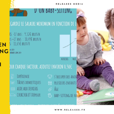Le prix moyen du babysitting pour 3 enfants en France