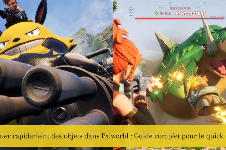 Larguer rapidement des objets dans Palworld Guide complet pour le quick drop (1)